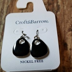 Women's Black Dangle Earrings